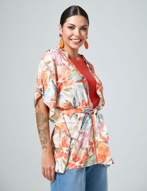 Kimono Mariah Bege