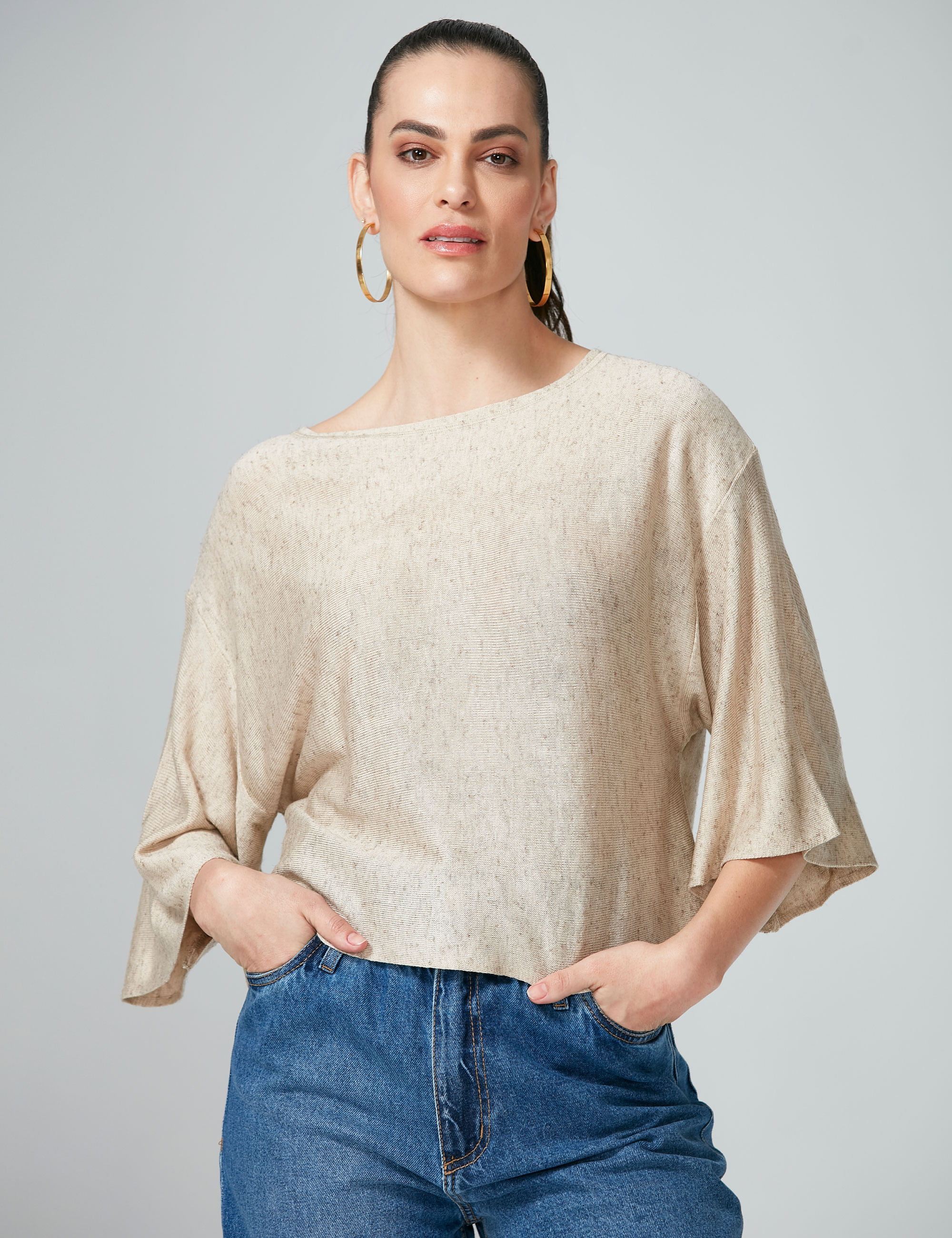 Blusa-Tricot-Manga-Ampla-Caqui---3