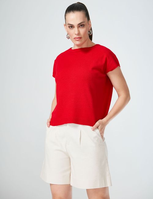 Blusa Tricot Zoe Vermelho