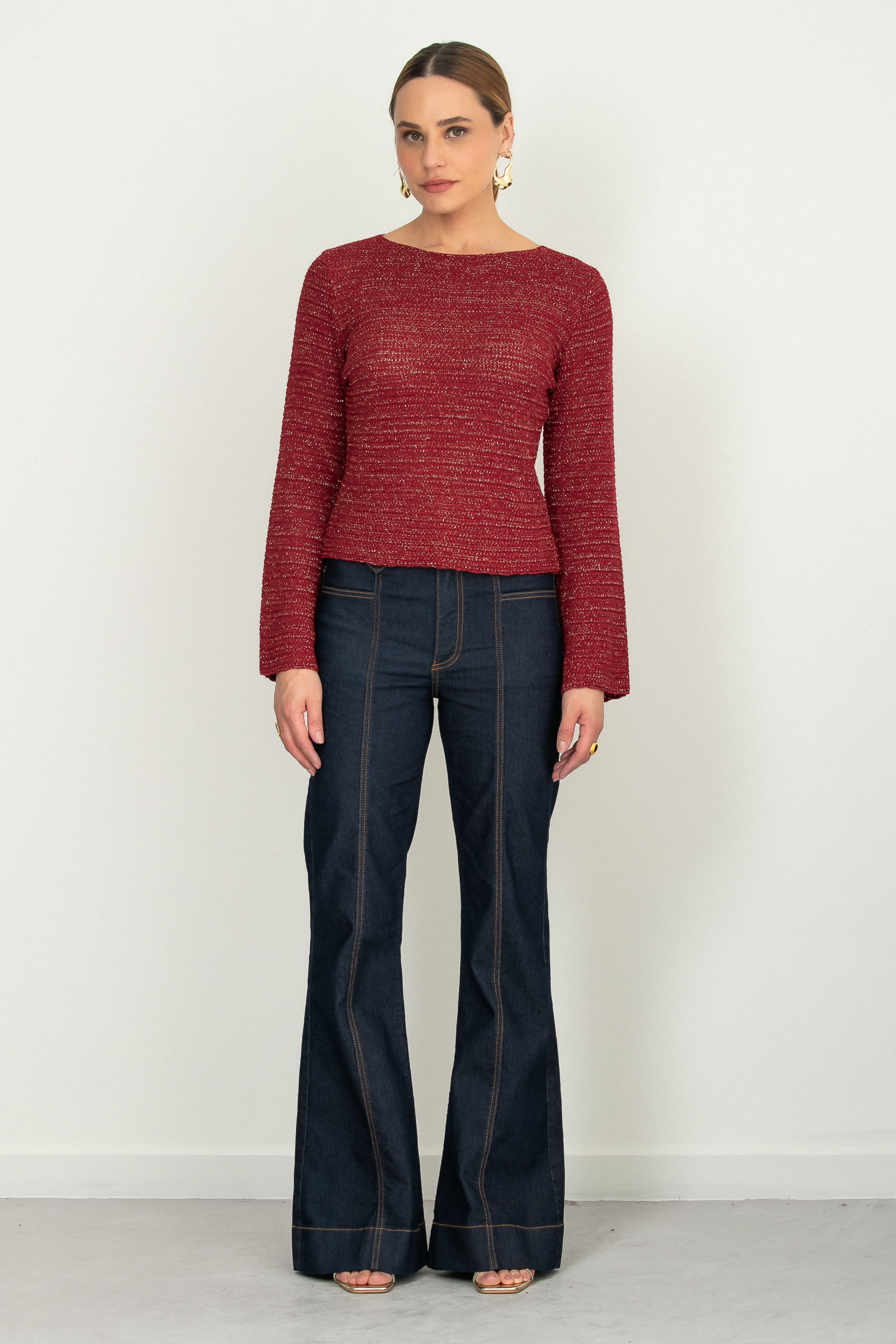 Blusa-Crochet-Lurex-Vermelho