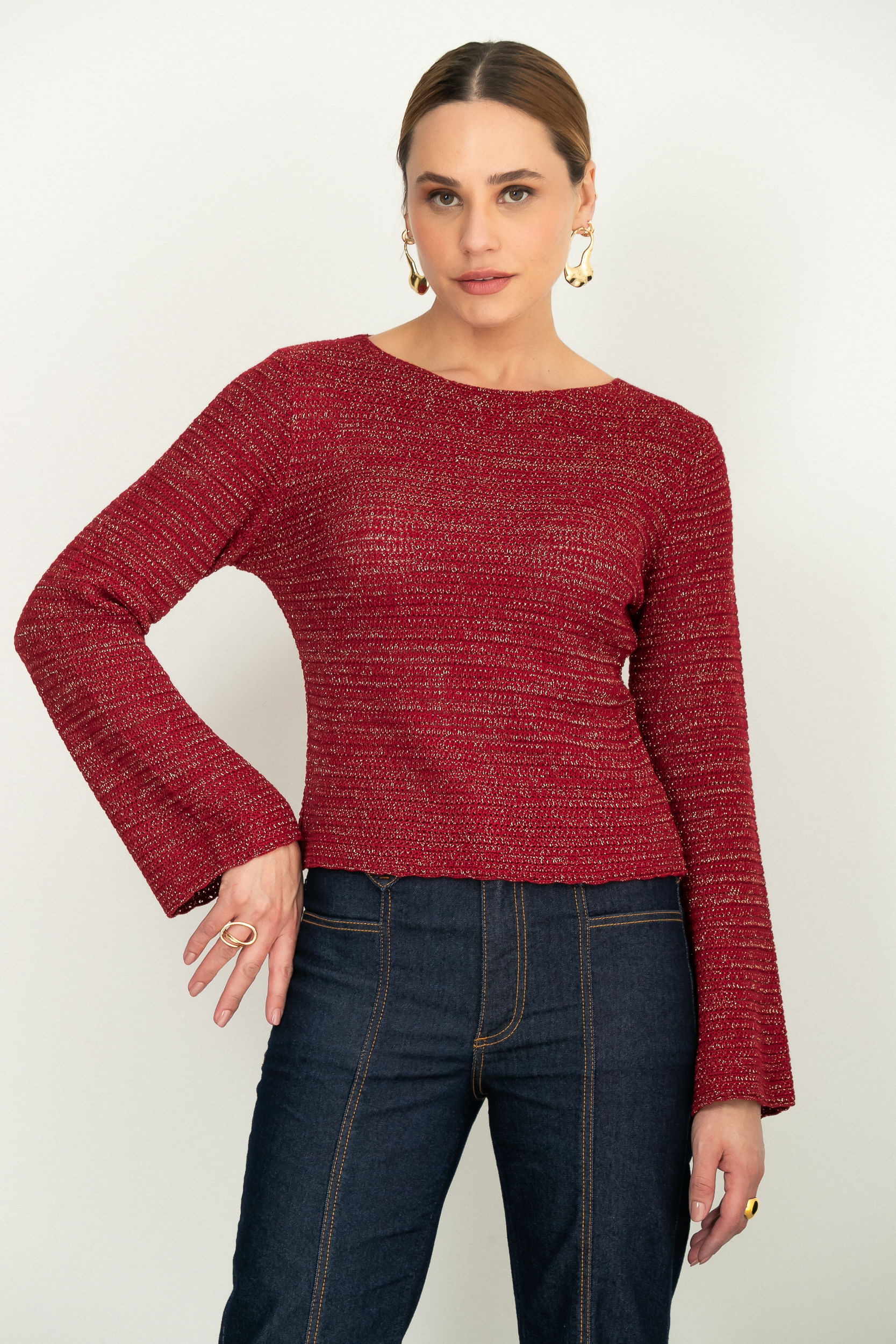 Blusa-Crochet-Lurex-Vermelho