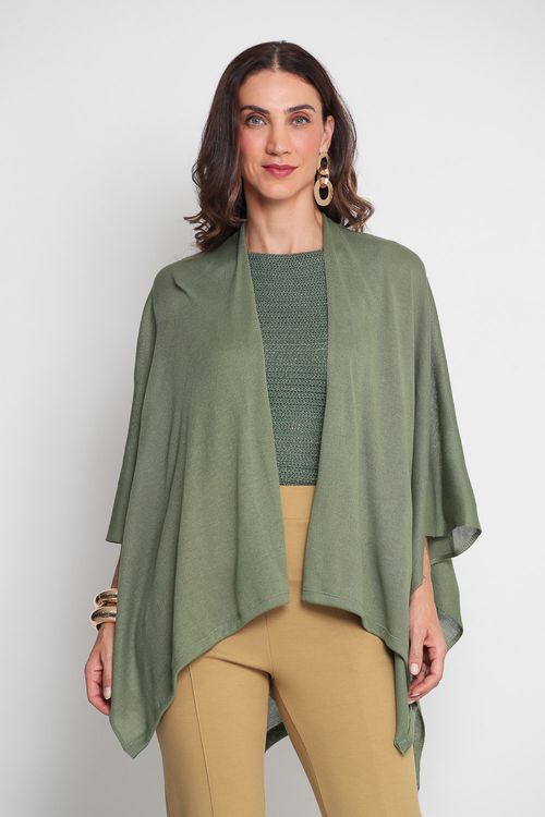 Capa Lisa Tricot Verde
