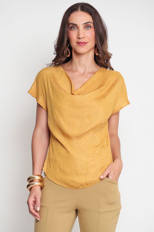 Blusa Degagê Lienne Mostarda