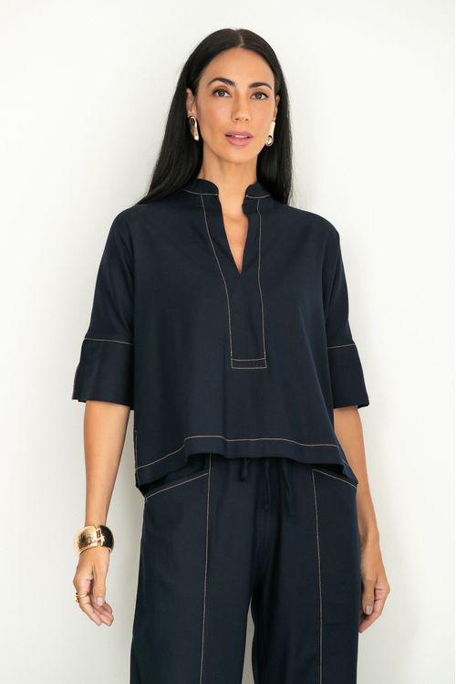 Blusa Linho Adanna Marinho