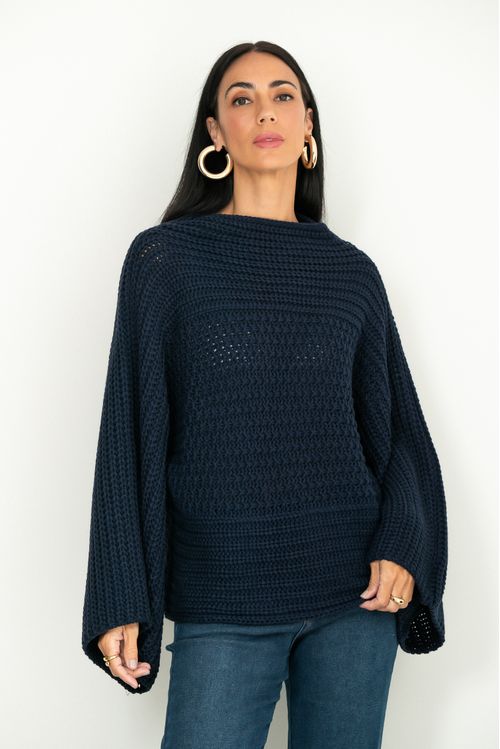 Blusa Tricot Pisces Marinho