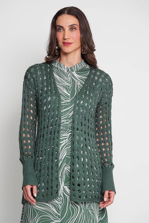 Casaco Tricot Dione Verde