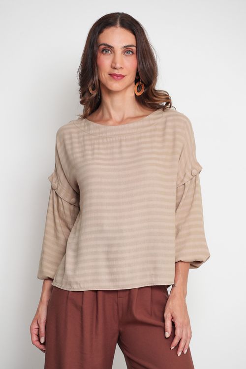 Blusa Brigitte Bege