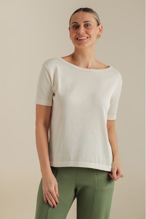Blusa Tricot Cibele Areia