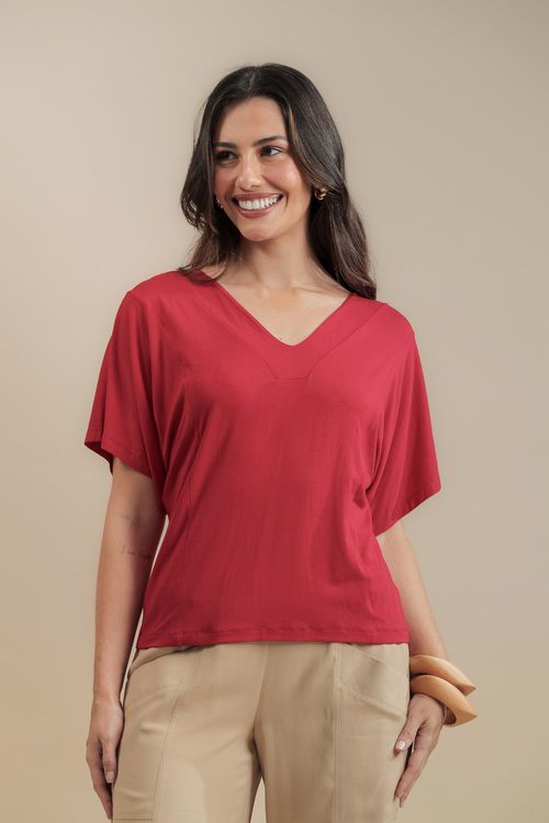 Blusa Visco Jamile Vermelho